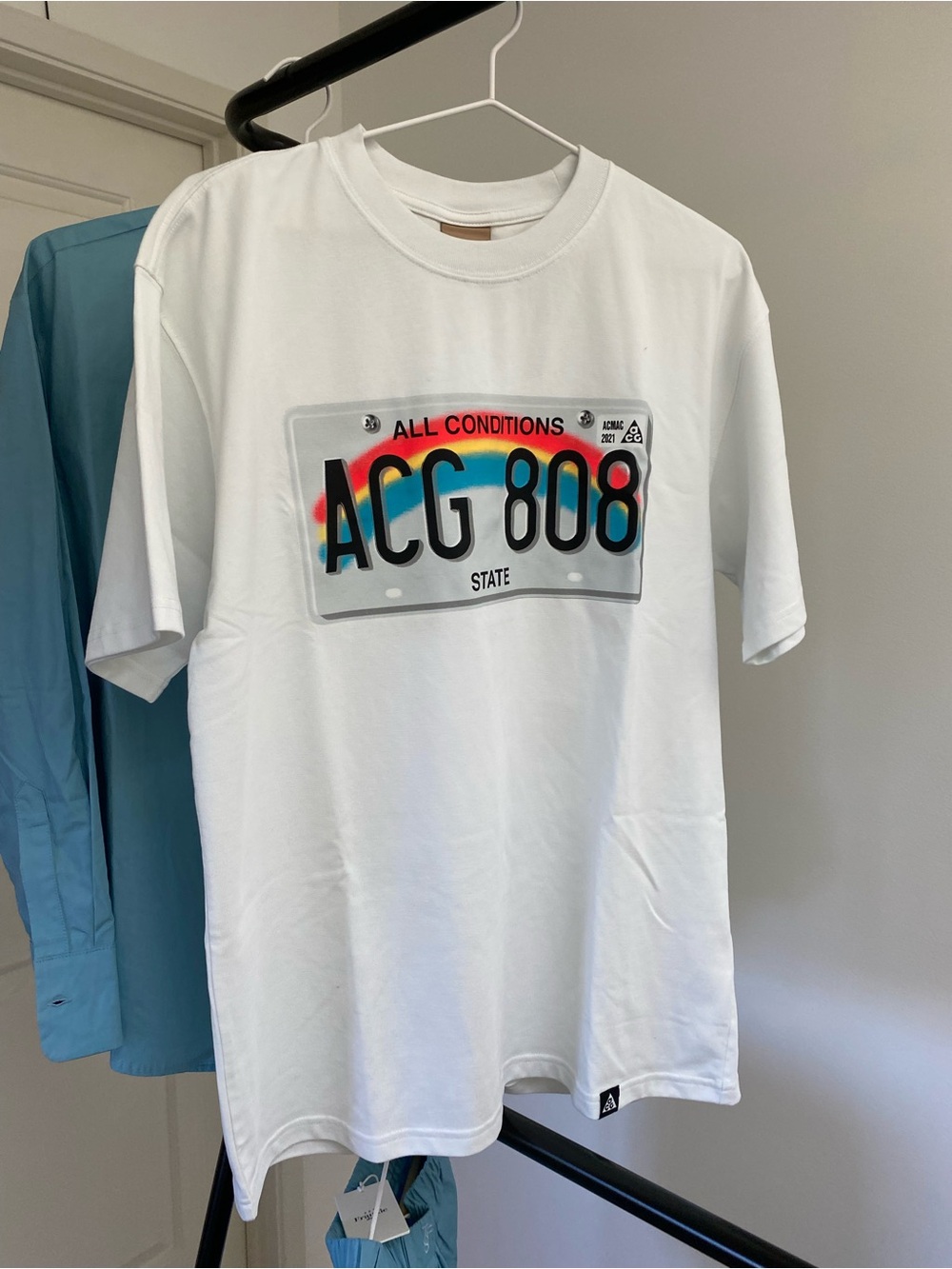 Nike ACG 808 License Plate Graphic Tee - White